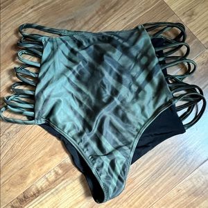 RVCA high waisted bikini bottom